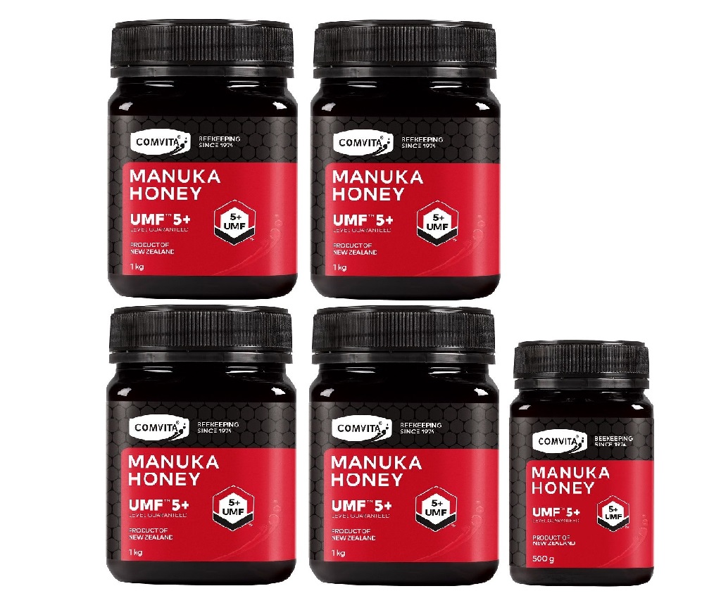 UMF™ 5+ Manuka Honey Combo 1kg x 4pcs + 250g x 1pc